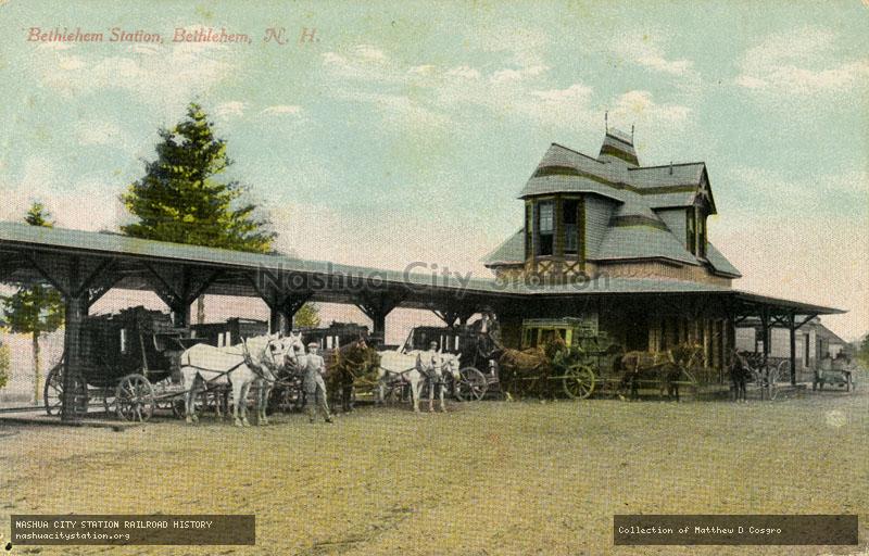 Postcard: Bethlehem Station, Bethlehem, New Hampshire